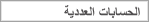 الحسابات العددية